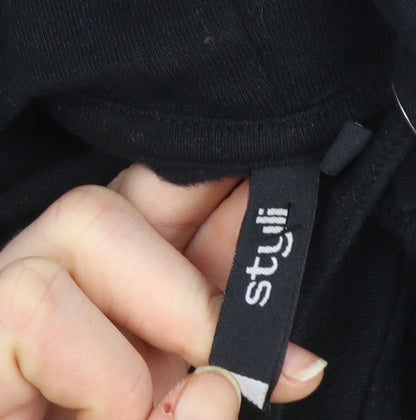 Mens UK Size XS Styli Black Pullover Hoodie