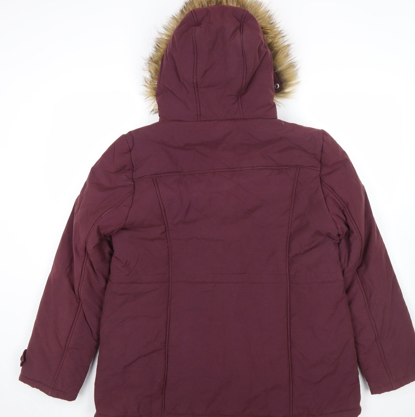Womens UK Size 18 BHS Red Duffle Coat