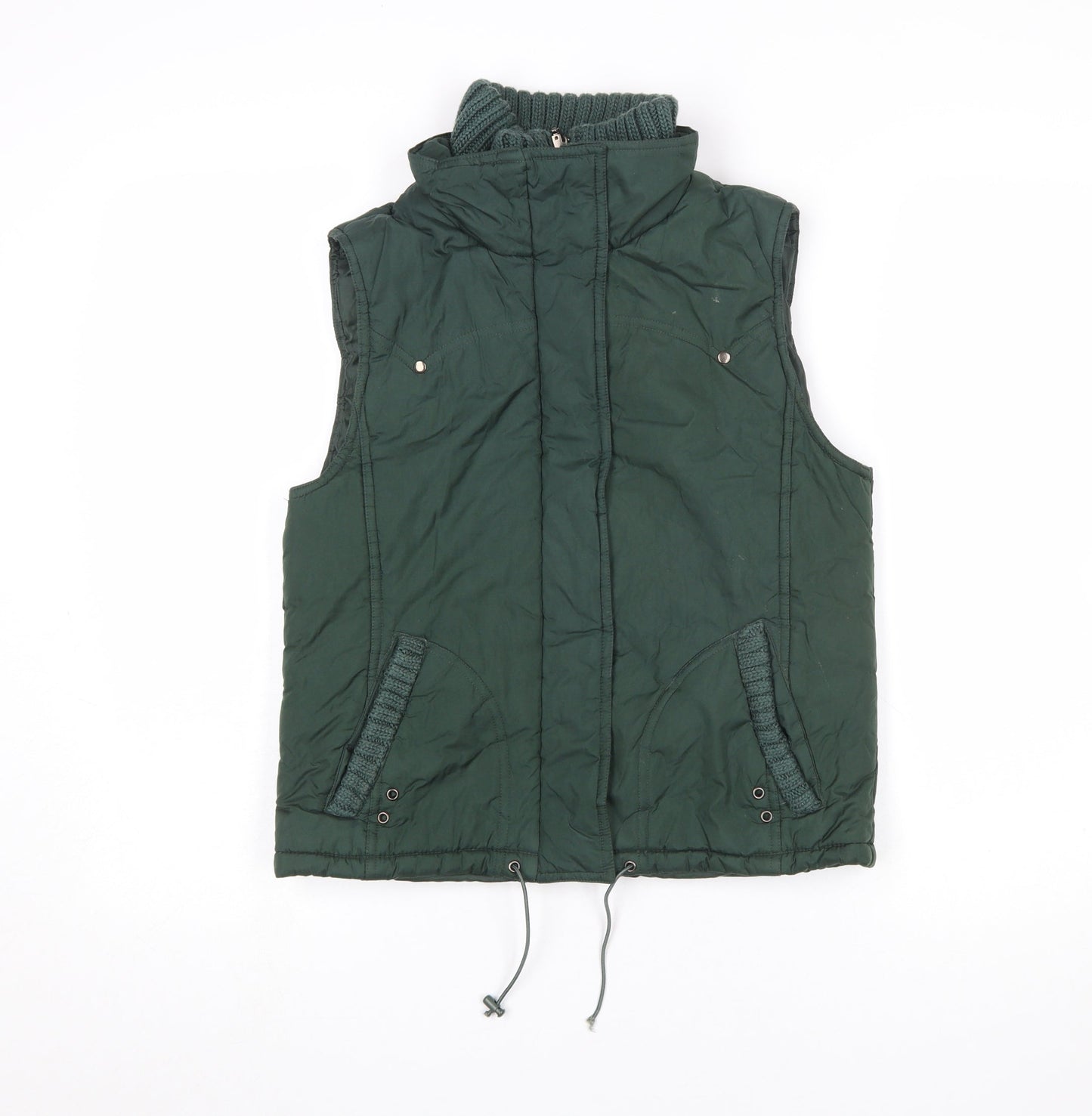 Editions Green Women's Size 12 Padded Bodywarmer Waistcoat