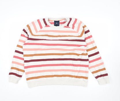 Womens UK Size 14 Crew Clothing Company Multicoloured Pullover Sweatshirt