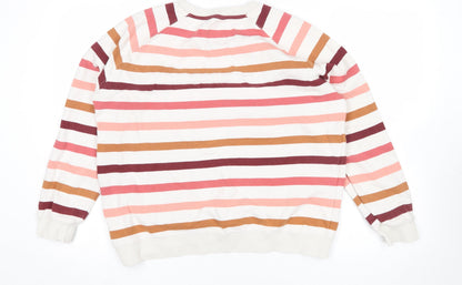 Womens UK Size 14 Crew Clothing Company Multicoloured Pullover Sweatshirt
