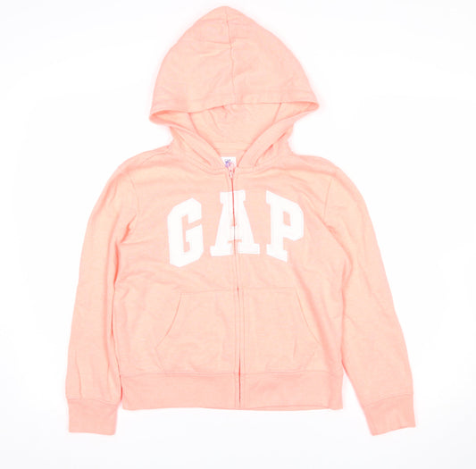 Teens UK Size 10 Gap Pink Full Zip Hoodie