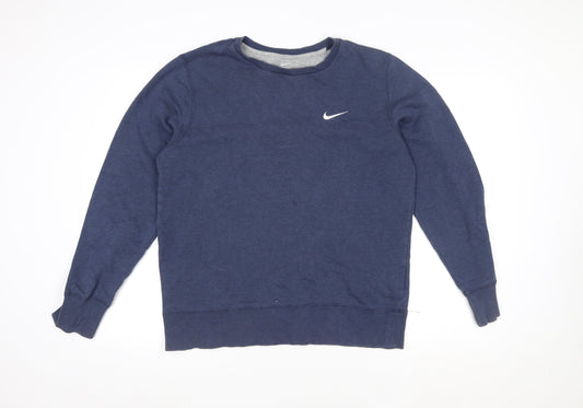 Womens UK Size M Nike Blue Pullover Sweatshirt