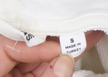 Womens UK Size S VANS Ivory Pullover Hoodie