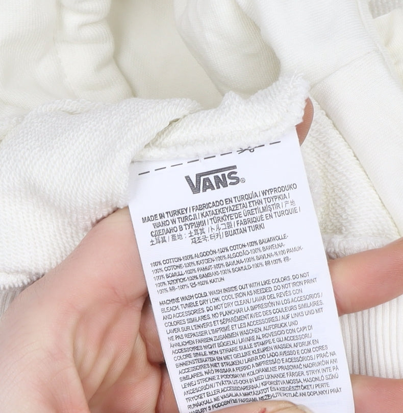 Womens UK Size S VANS Ivory Pullover Hoodie