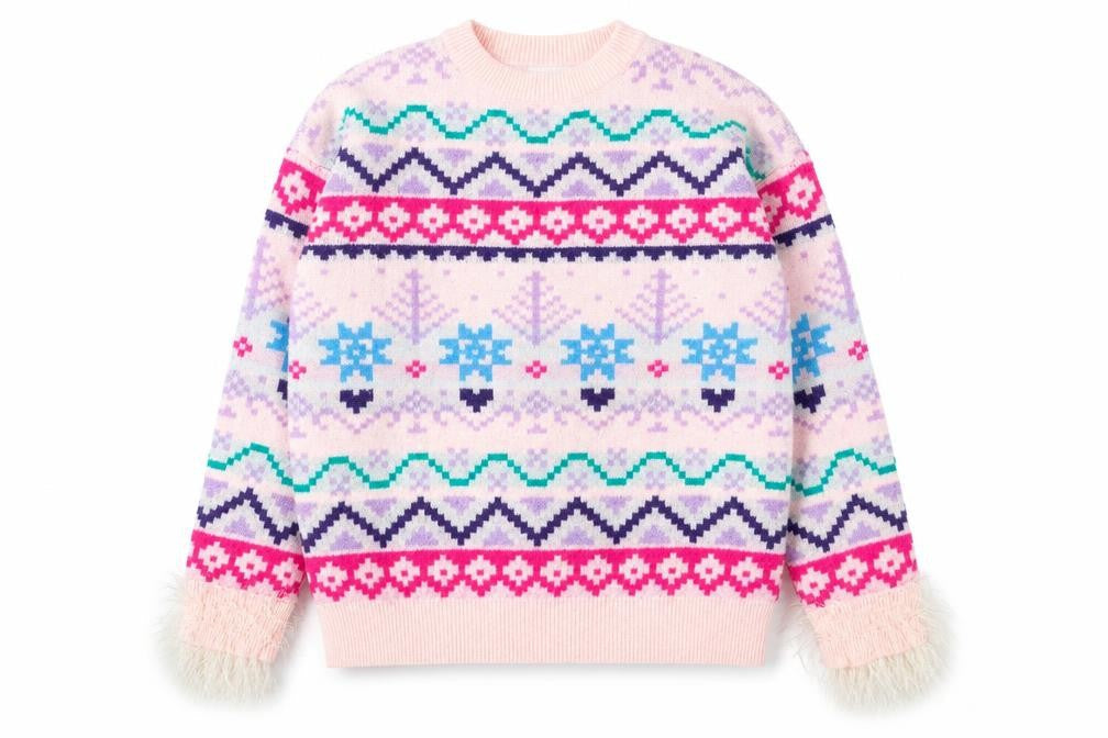 Womens UK Size M Boohoo Multicoloured Pullover Jumper