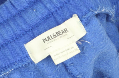 Womens UK Size M Pull & Bear Relaxed Fit Jogger Blue Trousers