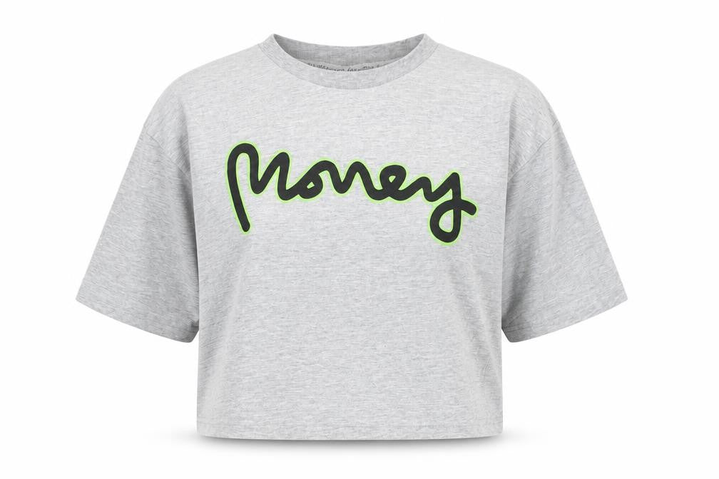 Boys UK Size 11-12 Years Money Grey Basic T-Shirt