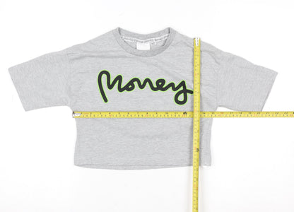 Boys UK Size 11-12 Years Money Grey Basic T-Shirt