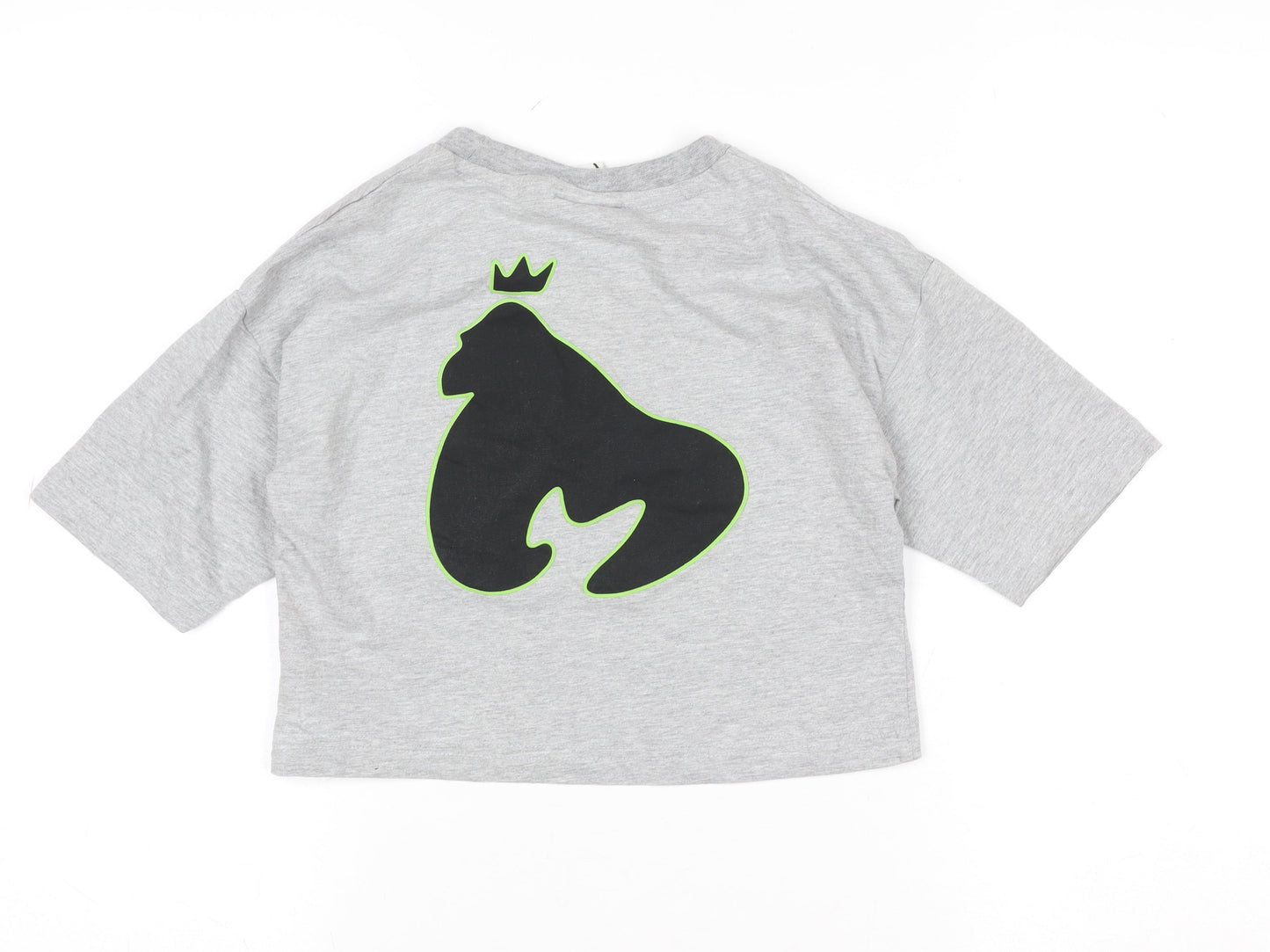 Boys UK Size 11-12 Years Money Grey Basic T-Shirt