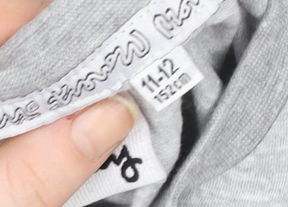 Boys UK Size 11-12 Years Money Grey Basic T-Shirt