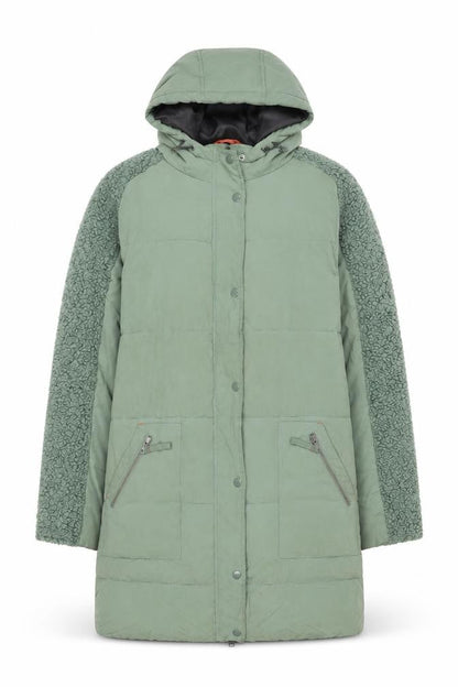 White Stuff Men’s Green Hooded Parka Jacket Size 38 Regular Fit