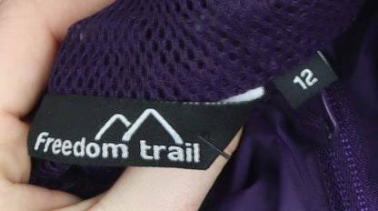Womens UK Size 12 Freedom Trail Purple Rain Coat