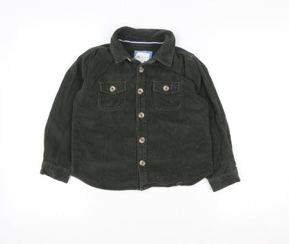 Boys UK Size 7-8 Years Crew Clothing Green Shirt Jacket