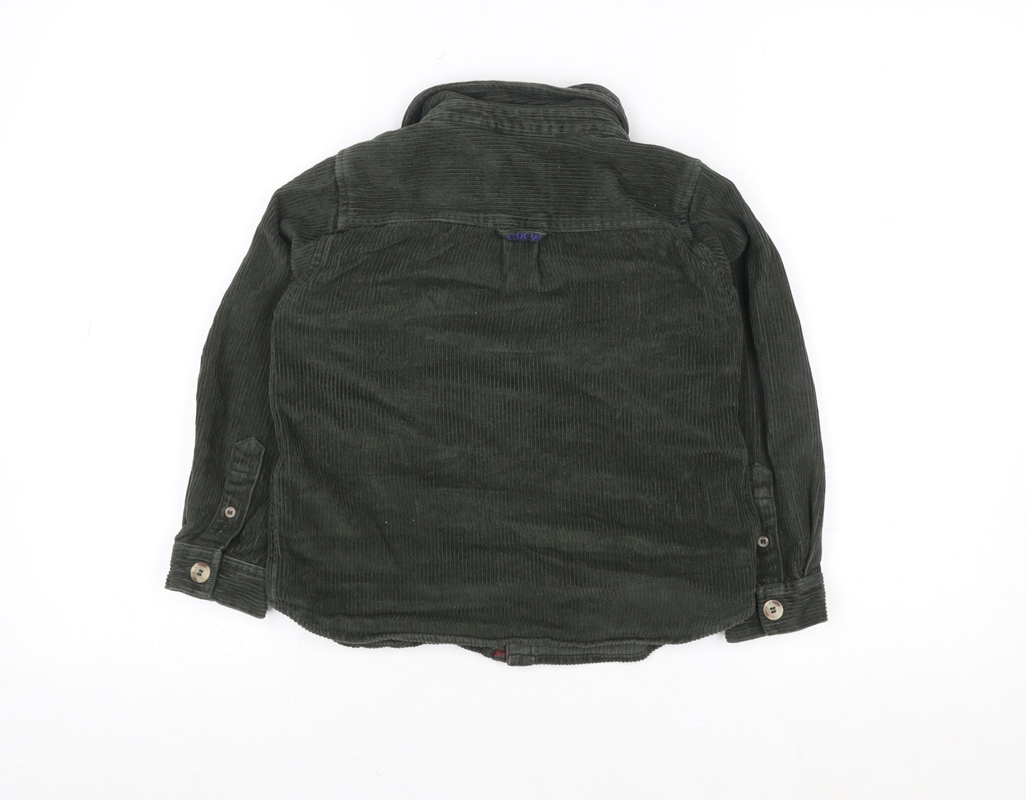 Boys UK Size 7-8 Years Crew Clothing Green Shirt Jacket