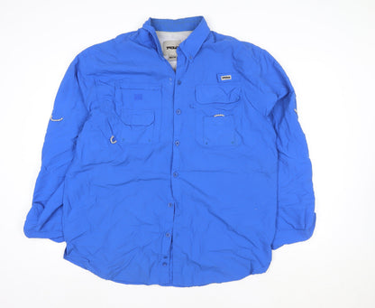 Mens UK Size L TCLA Blue Windbreaker Coat