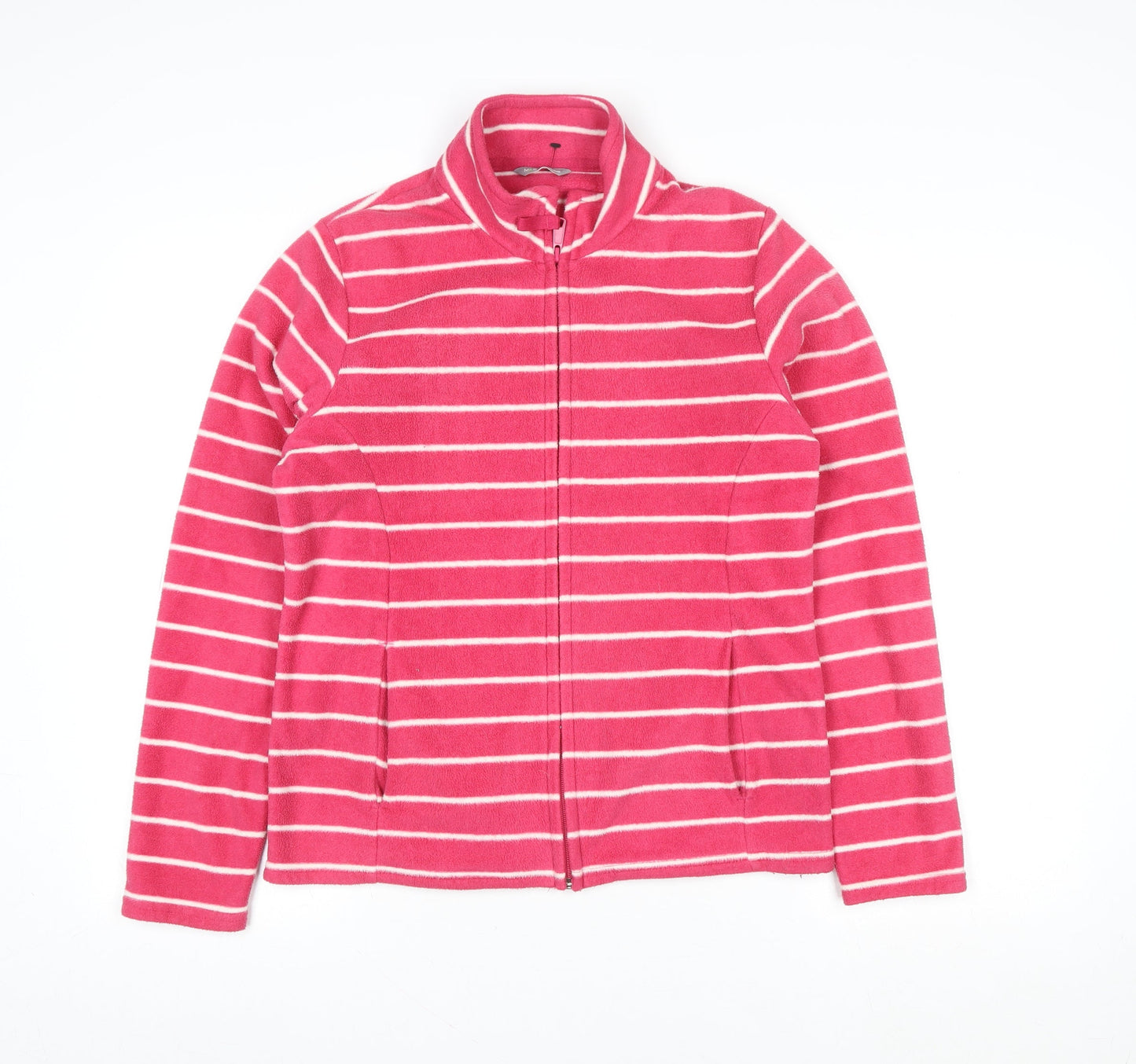 Womens UK Size 12 Marks and Spencer Pink Full Zip Sweatshirt