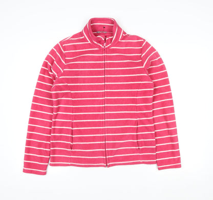 Womens UK Size 12 Marks and Spencer Pink Full Zip Sweatshirt