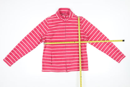 Womens UK Size 12 Marks and Spencer Pink Full Zip Sweatshirt
