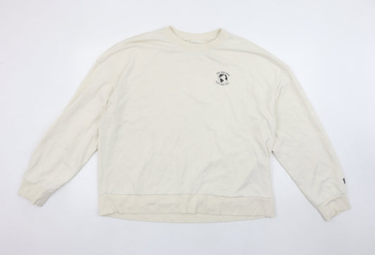 Womens UK Size L H&M Beige Pullover Sweatshirt