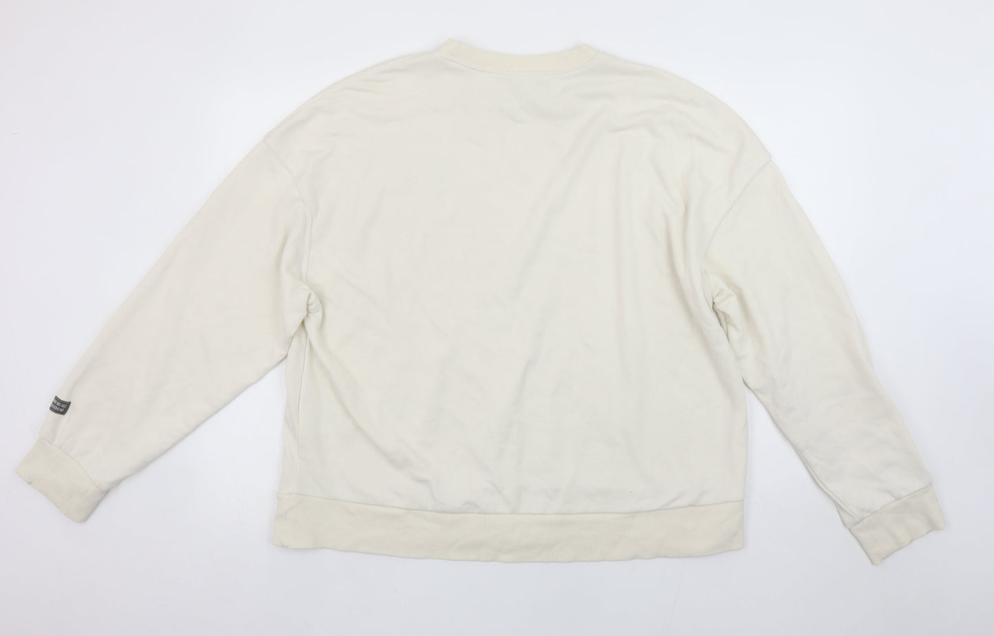 Womens UK Size L H&M Beige Pullover Sweatshirt