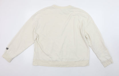 Womens UK Size L H&M Beige Pullover Sweatshirt