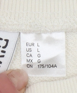 Womens UK Size L H&M Beige Pullover Sweatshirt