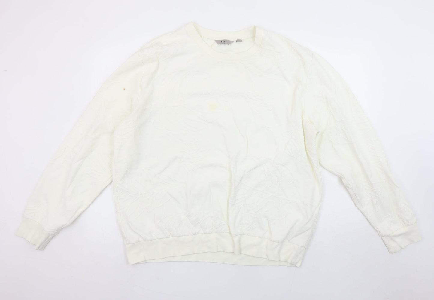 Womens UK Size L NEXT Ivory Pullover Sweatshirt
