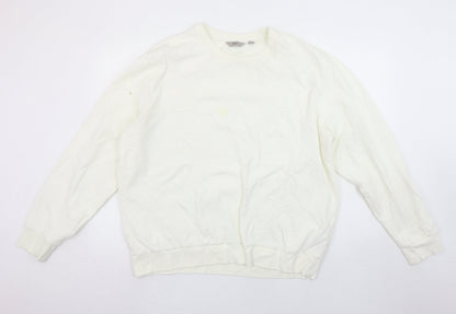 Womens UK Size L NEXT Ivory Pullover Sweatshirt