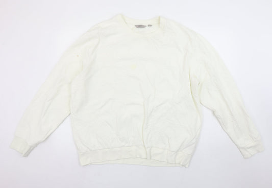 Womens UK Size L NEXT Ivory Pullover Sweatshirt