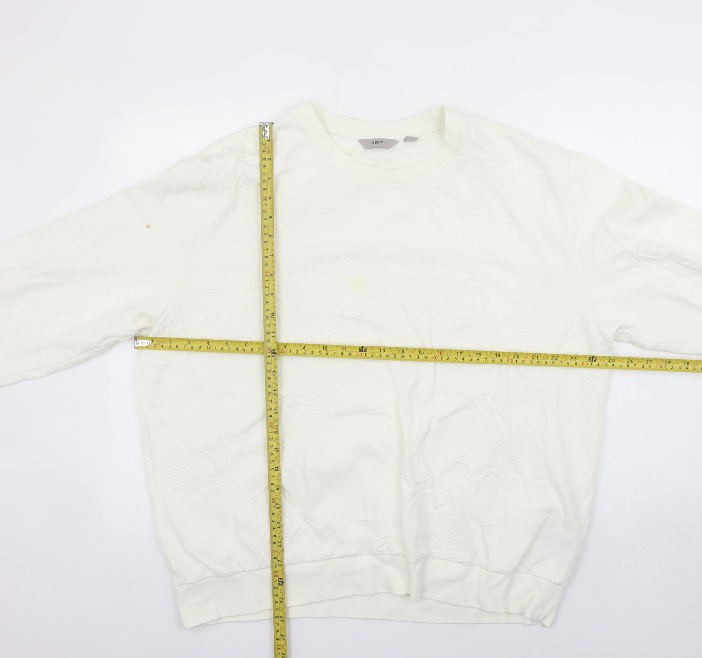 Womens UK Size L NEXT Ivory Pullover Sweatshirt