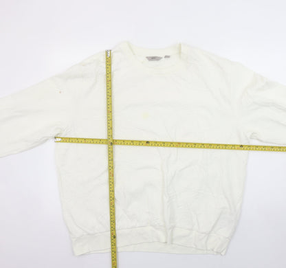 Womens UK Size L NEXT Ivory Pullover Sweatshirt