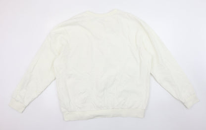 Womens UK Size L NEXT Ivory Pullover Sweatshirt