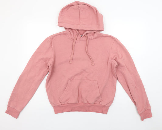 Womens UK Size XS H&M Pink Pullover Hoodie