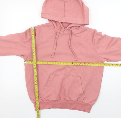 Womens UK Size XS H&M Pink Pullover Hoodie