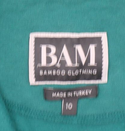Womens UK Size 16 BAM Green Pullover Sweatshirt