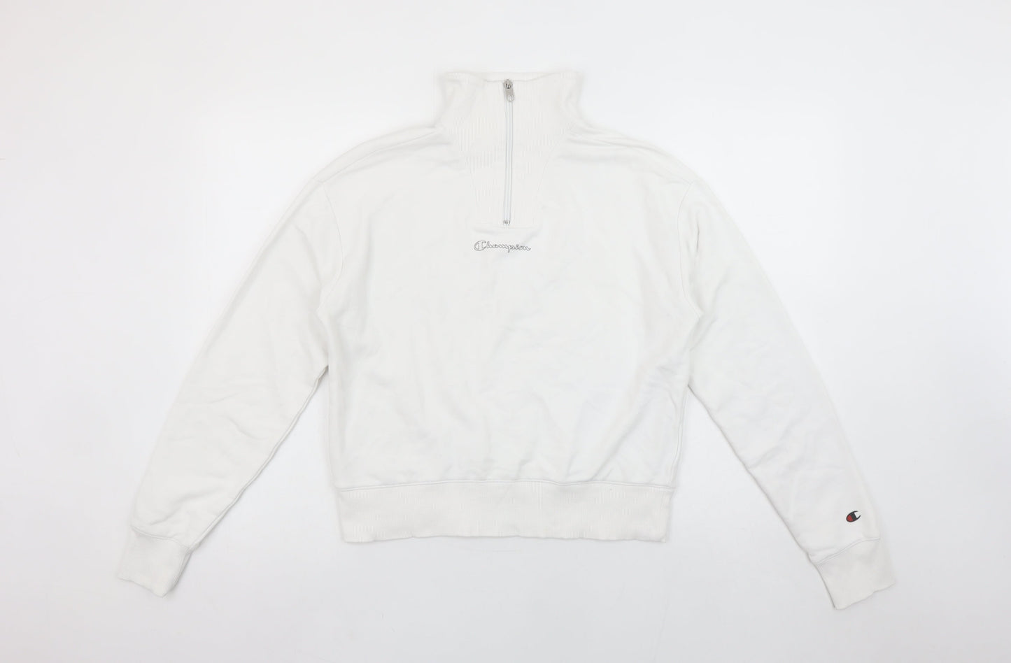 Womens UK Size S Champion White Pullover Sweatshirt