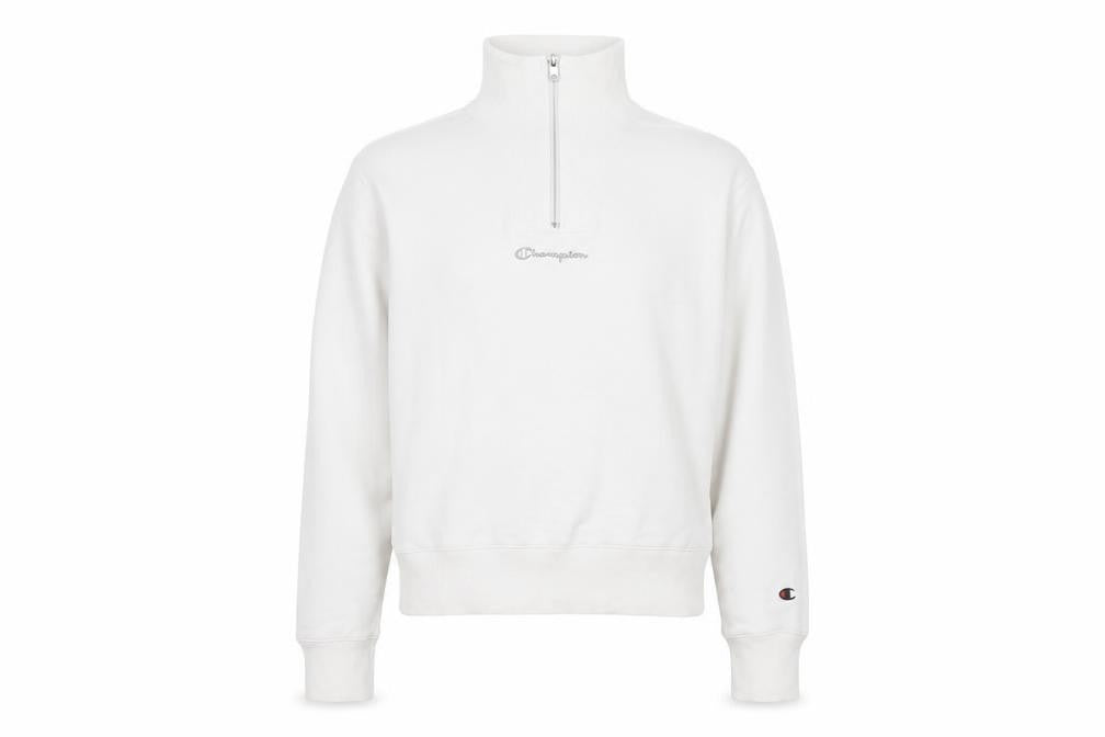 Womens UK Size S Champion White Pullover Sweatshirt