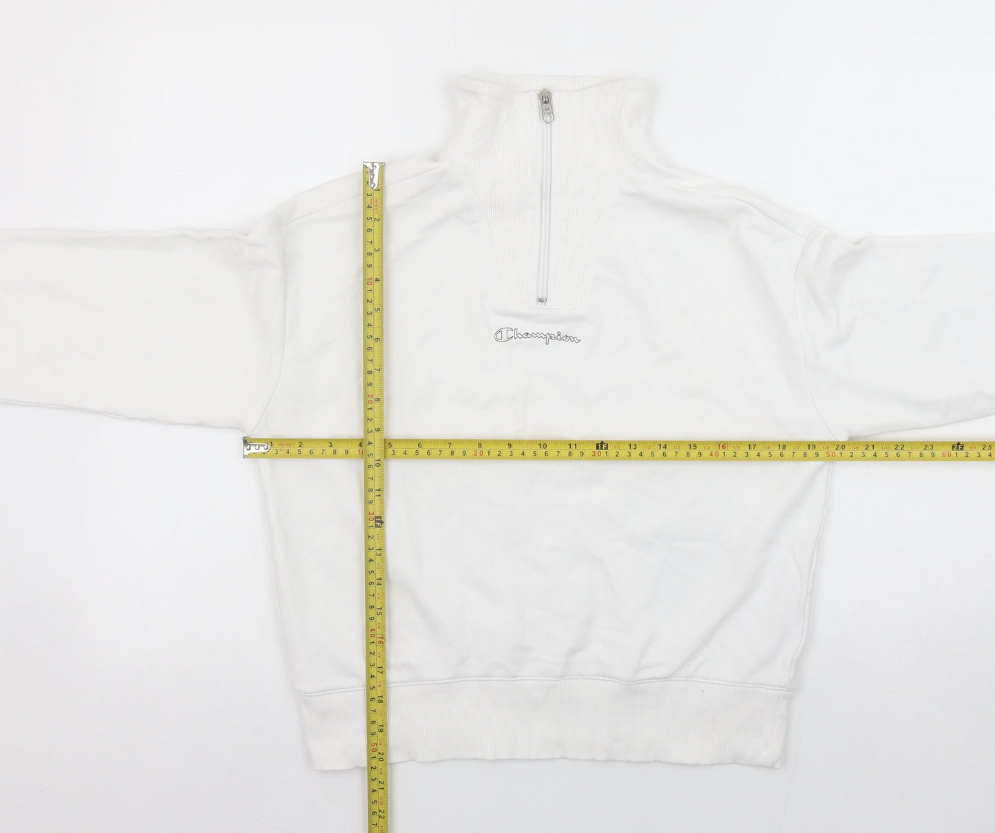 Womens UK Size S Champion White Pullover Sweatshirt