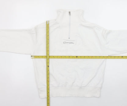 Womens UK Size S Champion White Pullover Sweatshirt