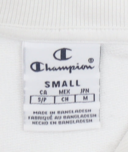 Womens UK Size S Champion White Pullover Sweatshirt