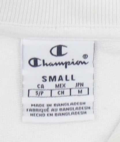 Womens UK Size S Champion White Pullover Sweatshirt