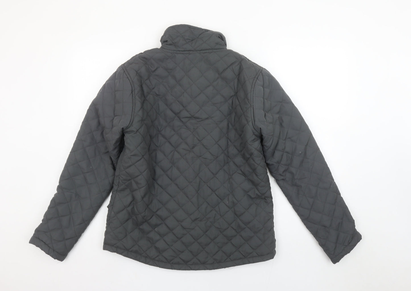 Womens UK Size XS Just Togs Grey Quilted Coat