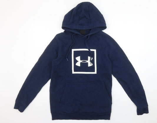 Mens UK Size XS Under armour Blue Pullover Hoodie