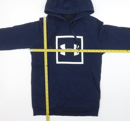 Mens UK Size XS Under armour Blue Pullover Hoodie