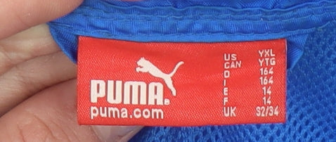 Boys UK Size 14 Years PUMA Blue Track Jacket