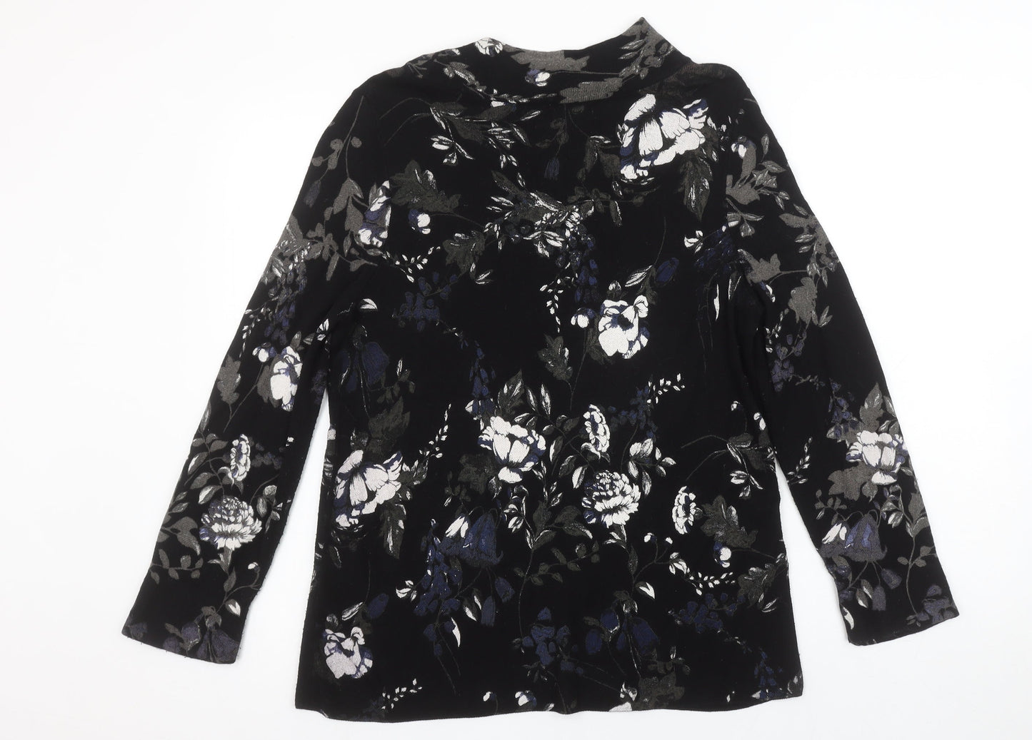 Womens UK Size 12 monari Black Tunic Blouse
