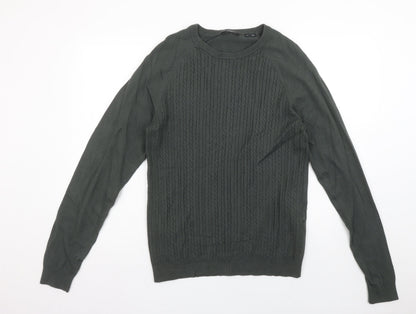 Mens UK Size S JACK & JONES Green Pullover Jumper