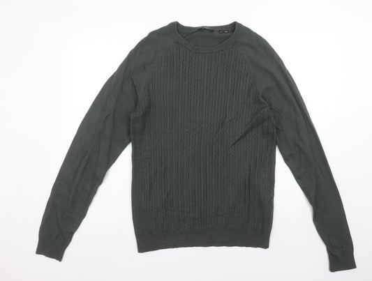 Mens UK Size S JACK & JONES Green Pullover Jumper