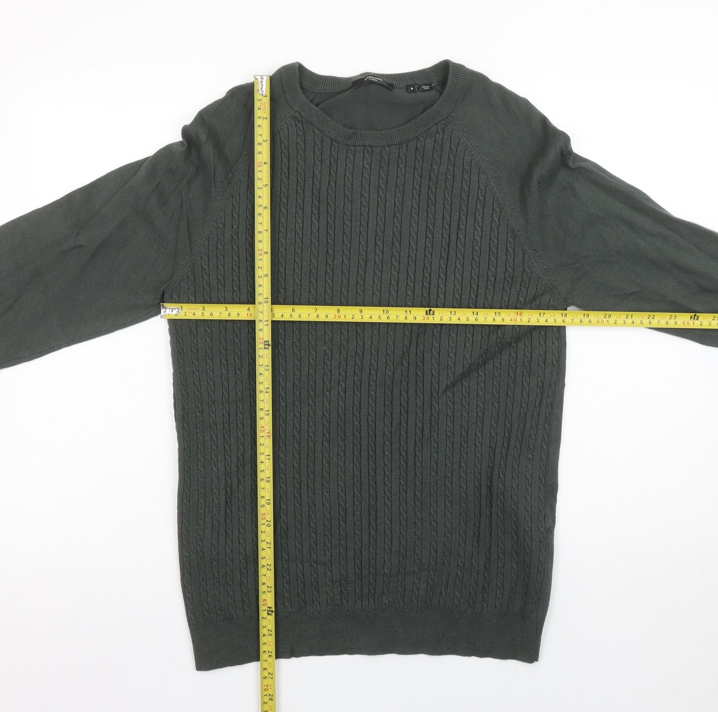 Mens UK Size S JACK & JONES Green Pullover Jumper